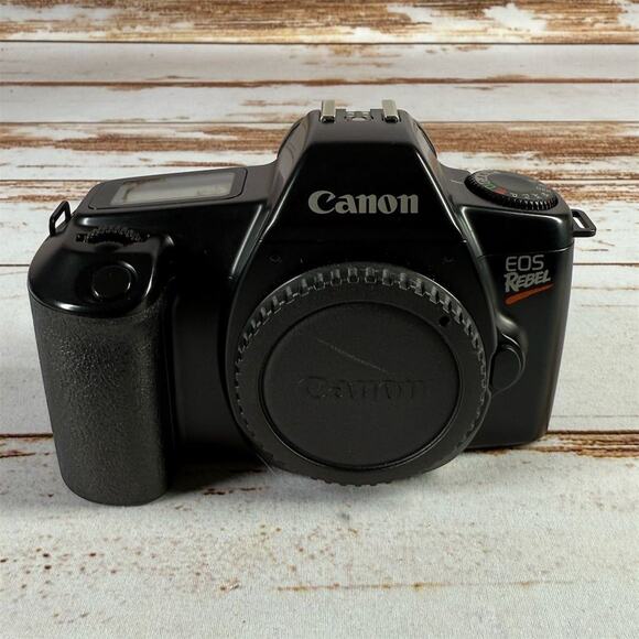 Canon EOS Rebel 35mm SLR Film Camera Body Only Black